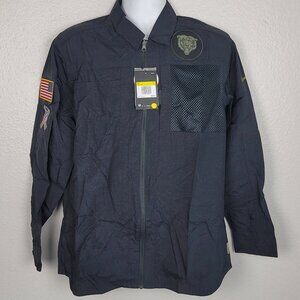 Chicago Bears NFL Football Salute To Service Full Zip-Up Jacket Mens Small